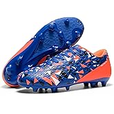 DREAM PAIRS Men's Soccer Cleats Adult Football Shoes Lace-Up Firm Groud Athletic Outdoor Trainning Soccer Shoes