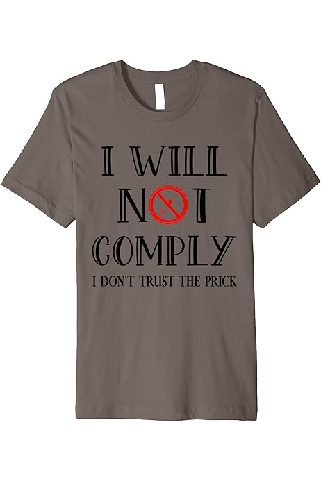 i will not comply shirt vaccine