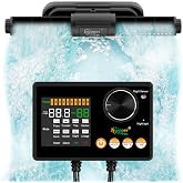 hygger Intelligent Wave Maker for Aquarium, Saltwater Freshwater Circulation Pump Adjustable 6 Waves/Night/Feed/Wireless Connection Mode, Magnetic Holder Display Controller Memory Function (25W)