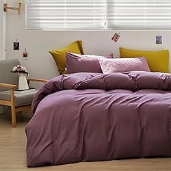 Houseri Purple Comforter Set Full Dark Purple