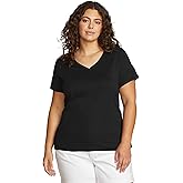 Eddie Bauer Womens Women's Plus Short Sleeve Favorite Vneck Tee