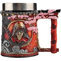 Nemesis Now Chope Assassin's Creed Through The Ages - 15,5 Cm Résine Noir/Or, Tasse à Bière Officielle