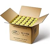 SIMSII S-40 Outdoor Pickleball Balls - 40 Holes, Approved by The USAPA - Durable PE Material, Seamless Construction, Tournament Grade, 3/12/40/100 Pack - Pickleballs