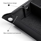 Leather Valet Tray - PU Organizer for Keys & Watch Storage view 5