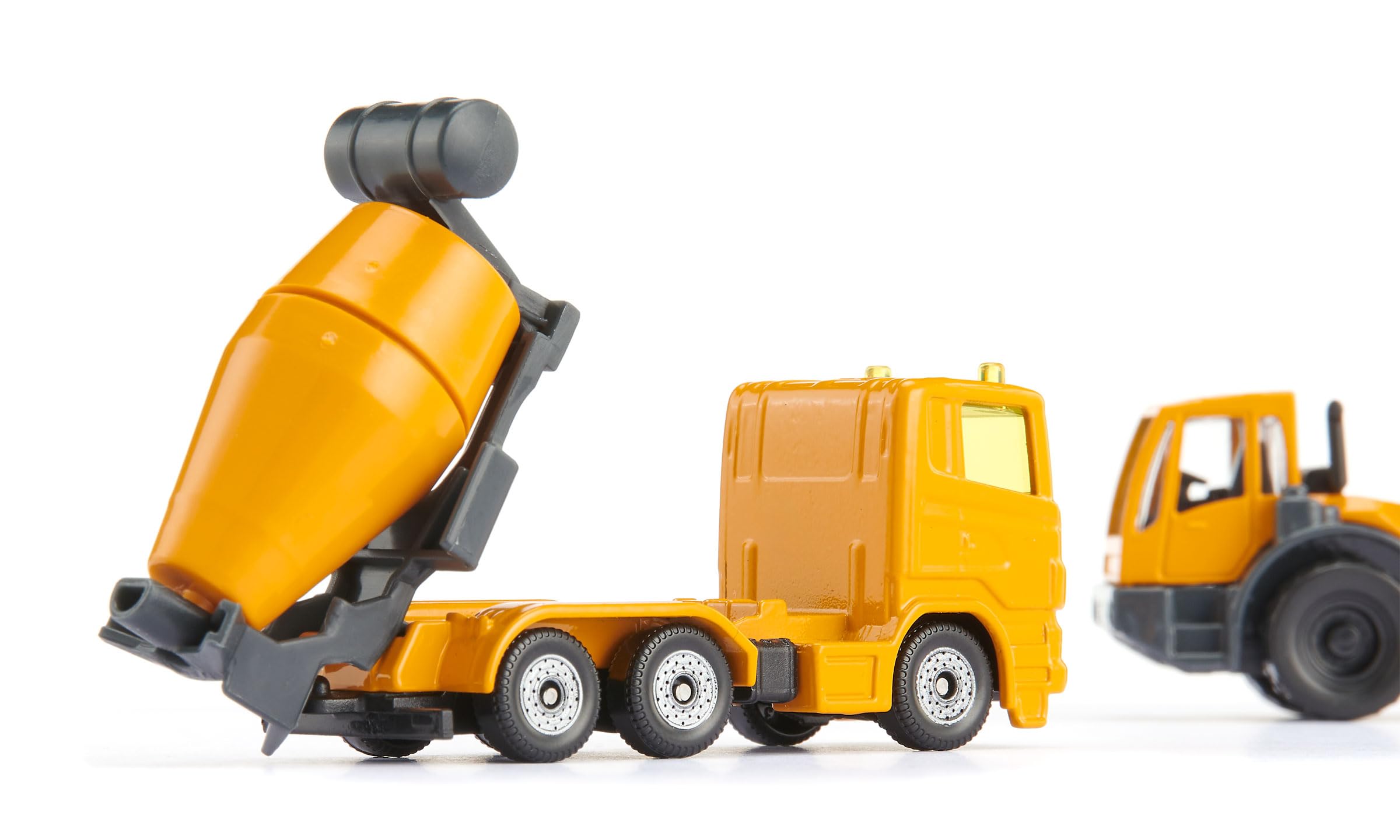 Siku 1692, Baustellen-Set, Dumper und Betonmischer, Spielzeugauto für Kinder, Gelb, Metall/Kunststoff, Kipp- und drehbare Trommel, Kippbare Mulde 2