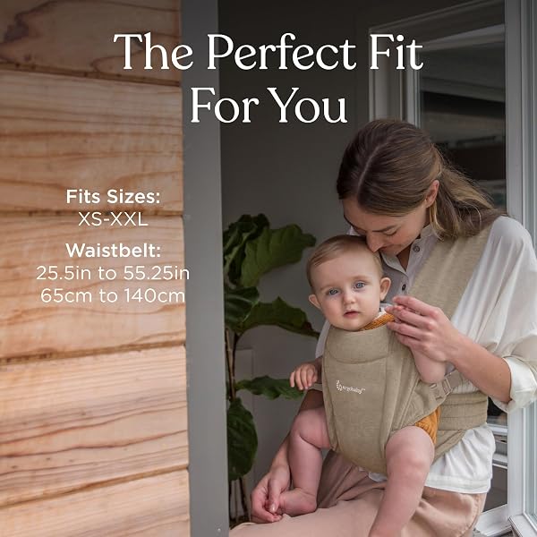 ERGOBABY EMBRACE NEWBORN BABY CARRIER FOR INFANTS 0-12 MONTHS (7-25 LBS) – ERGONOMIC 2-POSITION INFANT CARRIER WITH HEAD AND NECK SUPPORT, HIP-HEALTHY POSITIONING – OLIVE