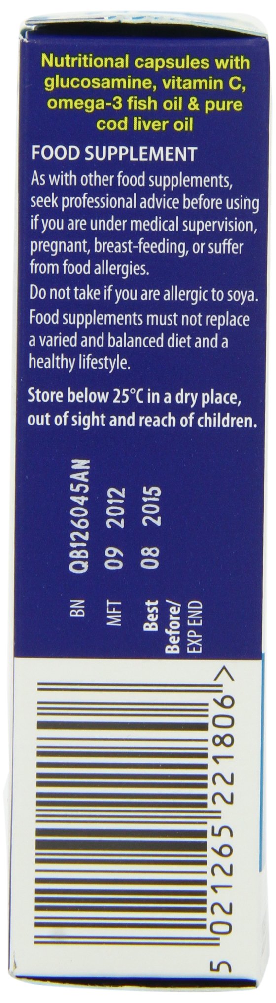 Vitabiotics Jointace Omega 3 Cod Liver Oil Glucosamine 30 Soft Gel