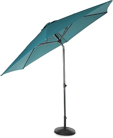 Amazon Com Home Zone Living 10ft Tilting Patio Umbrella Instant Up Down Easy Crank Free Design Push Button Tilt Uv Water Resistant Patio Lawn Deck Backyard Garden Spa Pool