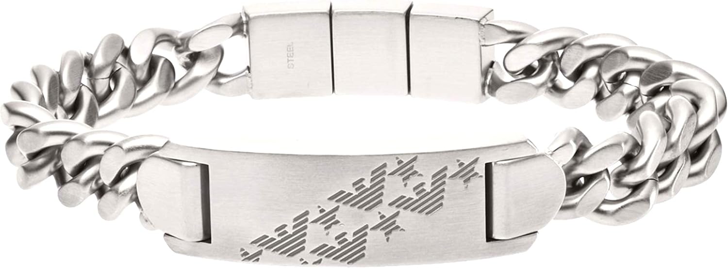 Emporio Armani Men's SilverTone Stainless Steel ID