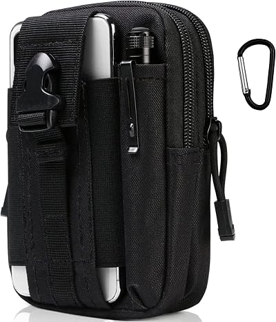 flintronic Tactical Waist Bag Universal Outdoor Molle Pouch Black