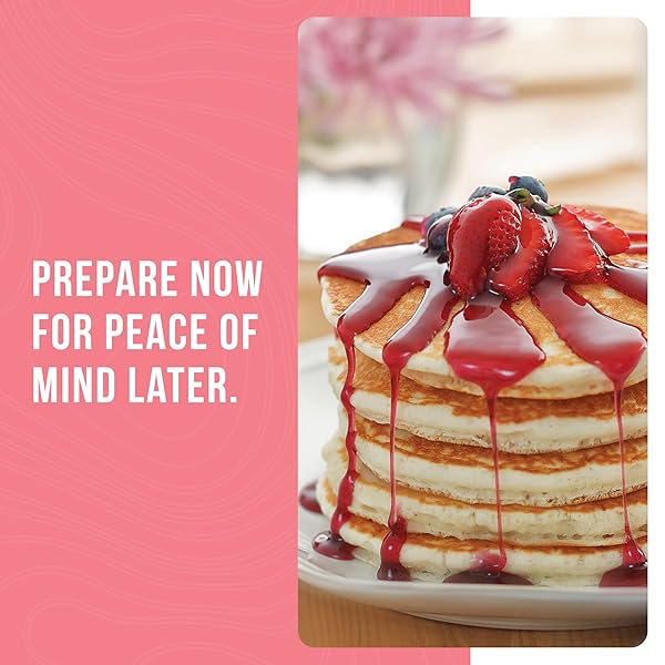 BUTTERMILK PANCAKE AND WAFFLE MIX CAN EMERGENCY FOOD SUPPLY, 33 SERVINGS, 10 YEAR SHELF LIFE – WAFFLE AND PANCAKE MIX JUST ADD WATER, INSTANT BREAKFAST FOOD