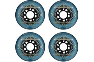 SzBlaZe 88A PU Wear Resist Sliding FSK Inline Roller Skate Replacement Wheels Without Bearings (Pack of 4) 72mm 76mm 80mm for Inline Skate Wave Board Caster Board Street Surf