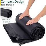 Trail Outdoor Leisure Self-Inflating Double Camping Mat 5cm Thick Black view 4