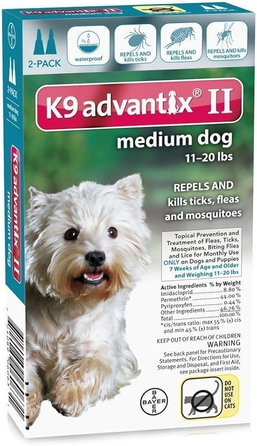 k9 advantix medium dog 2 pack