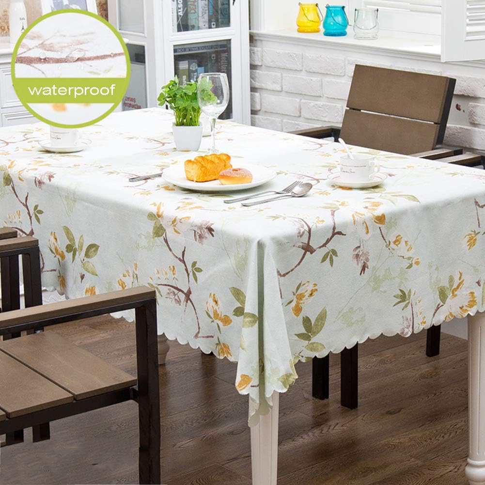 Amazon.com: Spill-proof Tablecloths Cotton linen Rectangle Table mat