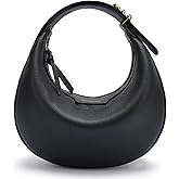 VIMUTI Crescent Shoulder Bag for Women, Small Vegan Leather Crossbody Purse Hobo Handbag with Adjustable Strap for Travel