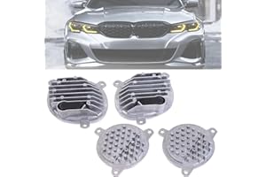 4Pcs Yellow DRL Headlight LED Modules with AL Base 8737143, for BWM G20 G21 330e 330i M340i 2019-2022,Replaces 63118737143/63