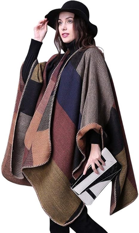 Soul Young Damen Strick Stola - Weicher Poncho In Übergröße