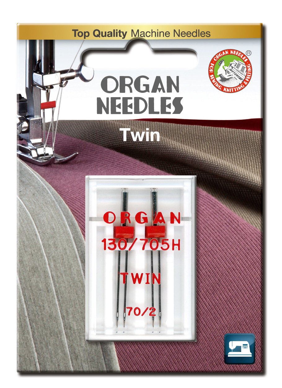 Organ Needles # 70/2.0 Twin Universal x 2 Needles