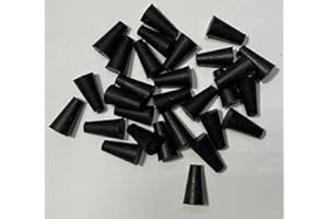 dexierp Protection Force Stopper Plug for 1/4" 9/32" 6-7.5mm Hole (Pack of 50) tube Bottle Openning 1/4-20 UNC to 5/16-24UNF M7 M8 Thread Nut Paint Masking Reusable Silicone Rubber