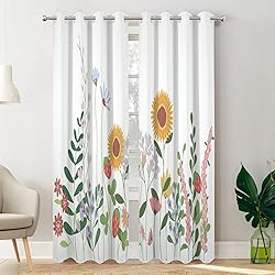 Batmerry Wild Plants Blackout Curtains for