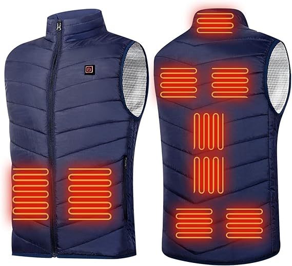 Amazon 年最新バージョン 電熱ベスト ヒーターベスト 9つヒーター 加熱ベスト 防寒ジャケット 3段階温度調節 電熱ジャケット 内蔵usb電源ヒーター 超軽量 暖かい 保温 登山 釣り 防寒着 手洗い可 秋冬用 男女兼用 ブラック ベスト 通販