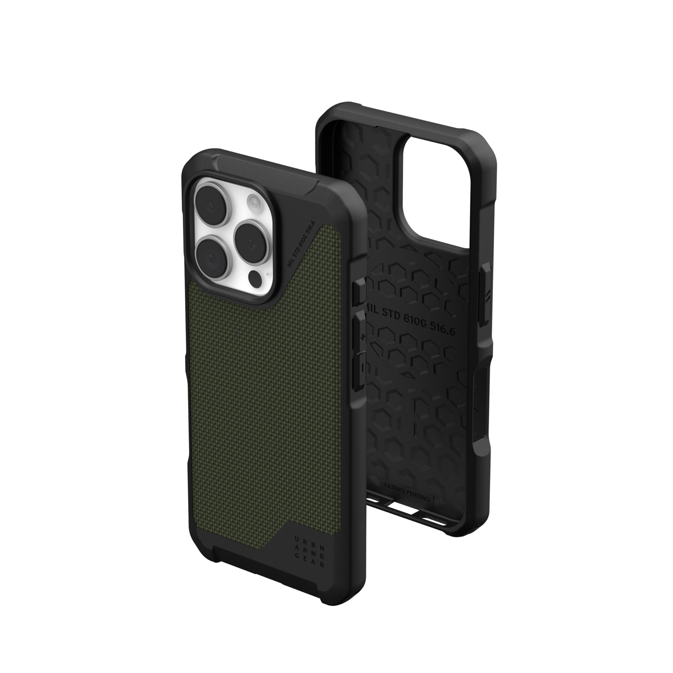 URBAN ARMOR GEAR UAG Designed for iPhone 16 Pro Case 6.3" Metropolis LT - Compatible with MagSafe Charging Rugged Shockproof Anti-Slip Military Grade Protective Cover, Kevlar Olive