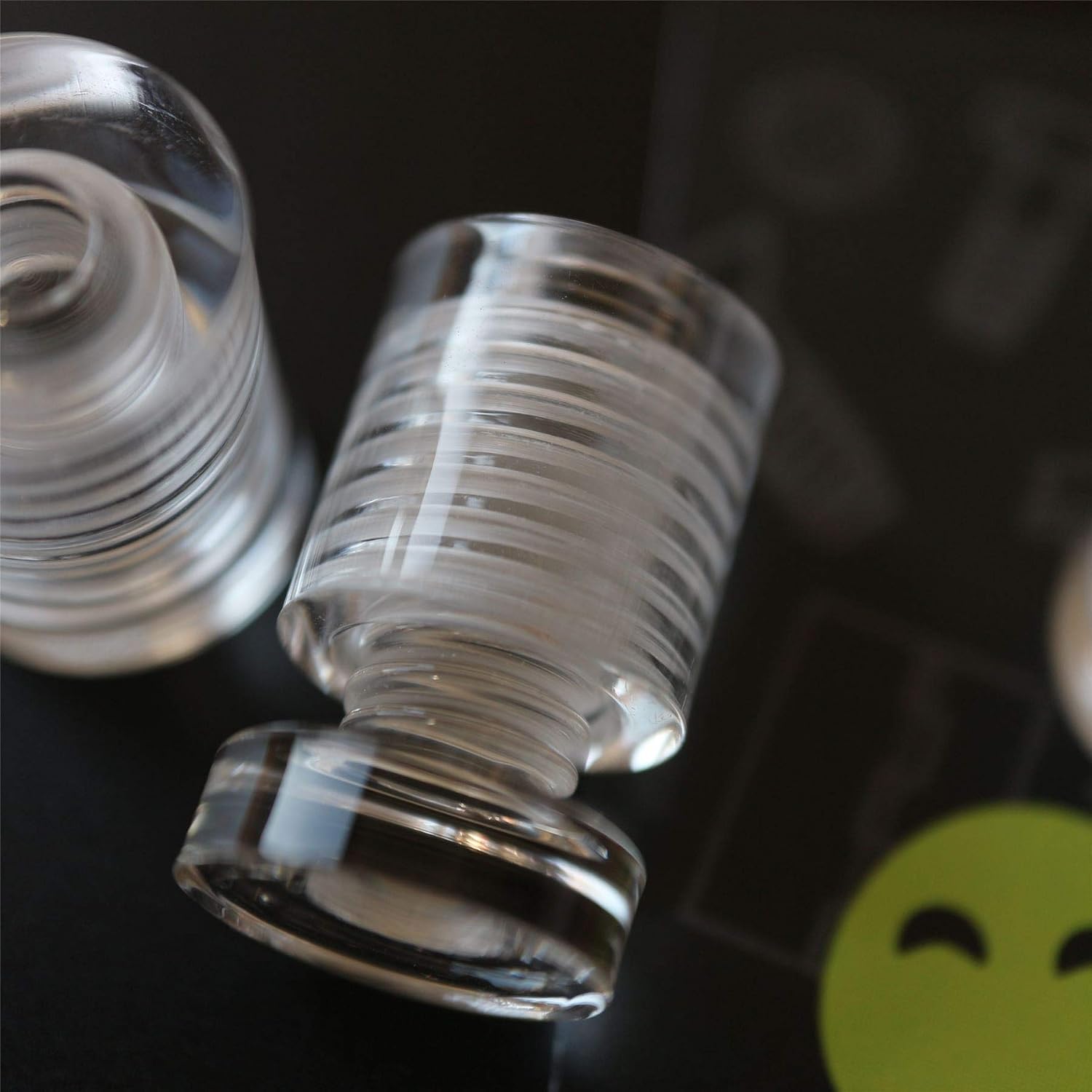 4 x Clear Standoffs, Glass Like, Acrylic, Transparent spacers, Plastic, wallmount, Display Signs - Image 4