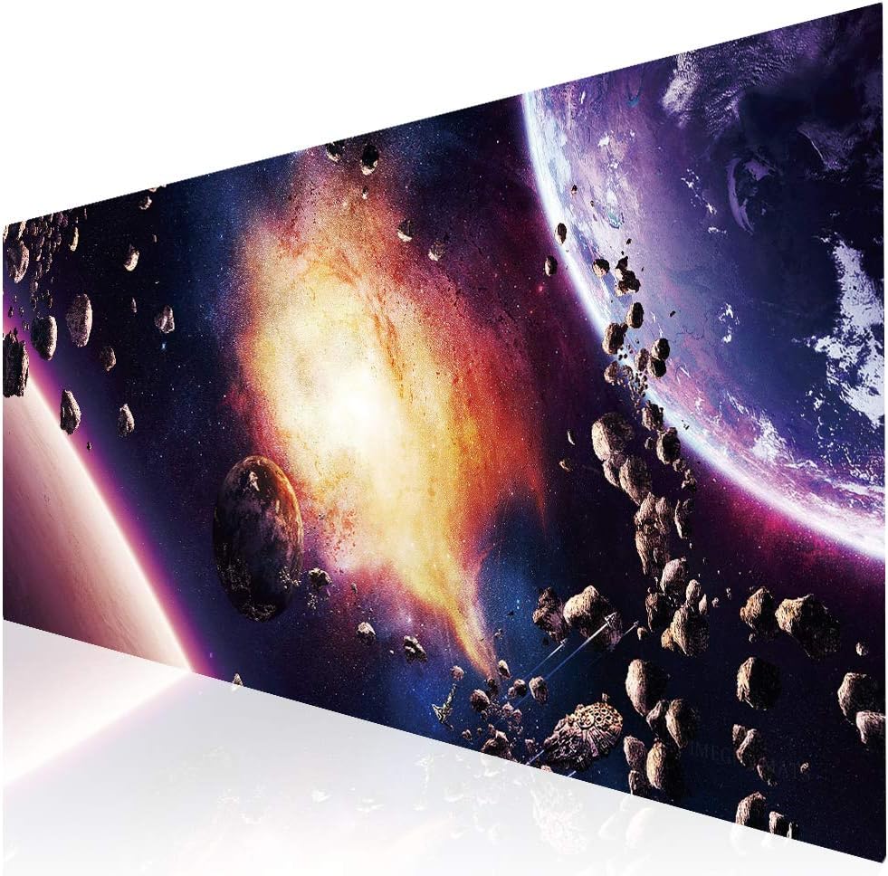 Imegny Extended Gaming Mouse Pad, Portable Keyboard & Mouse Mat with Stitched Edges + Non-Slip Rubber Base (type4 35.415.7Inch, xingqiu013)
