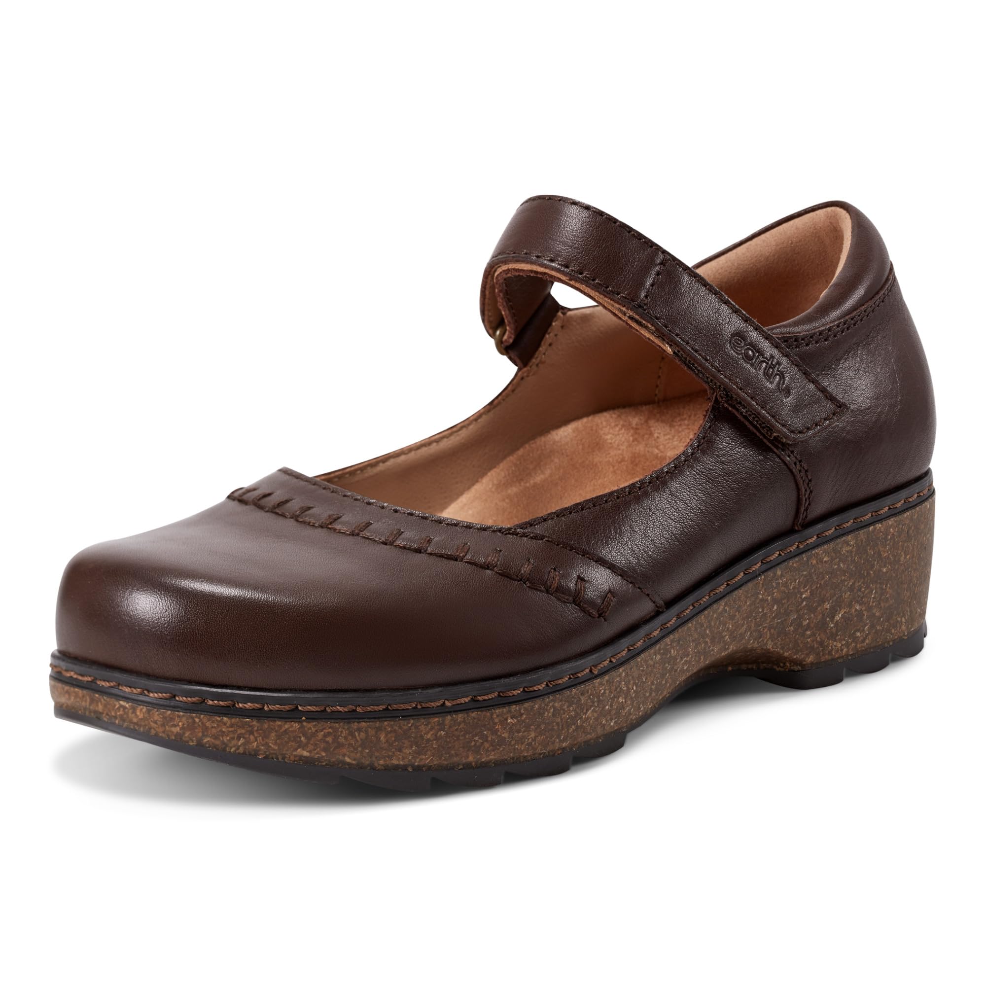 Earth Footwear Women’s, Kalece Mary Jane, Dark Brown 201, 9 W