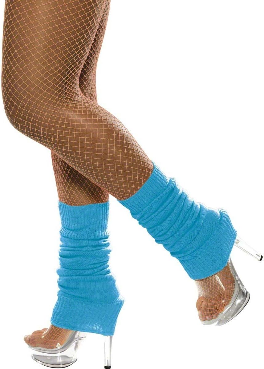 Ladies Neon Blue Leg Warmers Amazon.co.uk Toys & Games