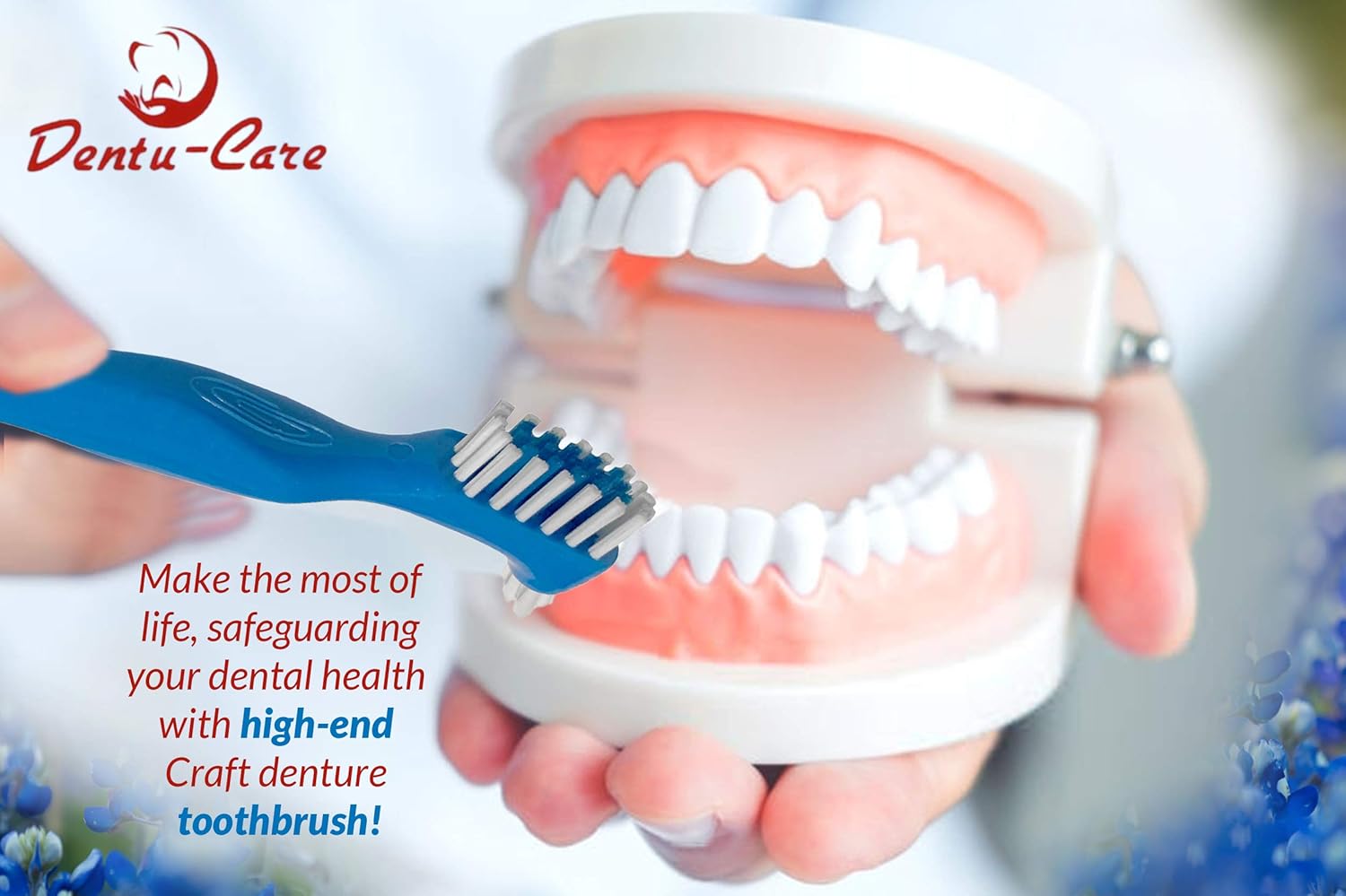 Dentu-Care Denture Case with 2 Denture Cleaning Brushes, Retainer Case with Lid and Draining Basket for Cleaning and Storing: Health & Personal Care