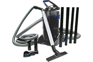 The Pond Guy ClearVac Pond Vacuum, Powerful Motor Quickly Removes Sludge & Debris, Dual Chamber Reservoir for Nonstop Use, 4 Interchangeable Nozzle Attachments, 5 Extension Tubes, 8 Ft Discharge Hose