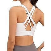 Sports Bras for Women, High Impact Push Up Criss Cross Back Padded Strappy Workout Running Sports Yoga Bras for Large Bust