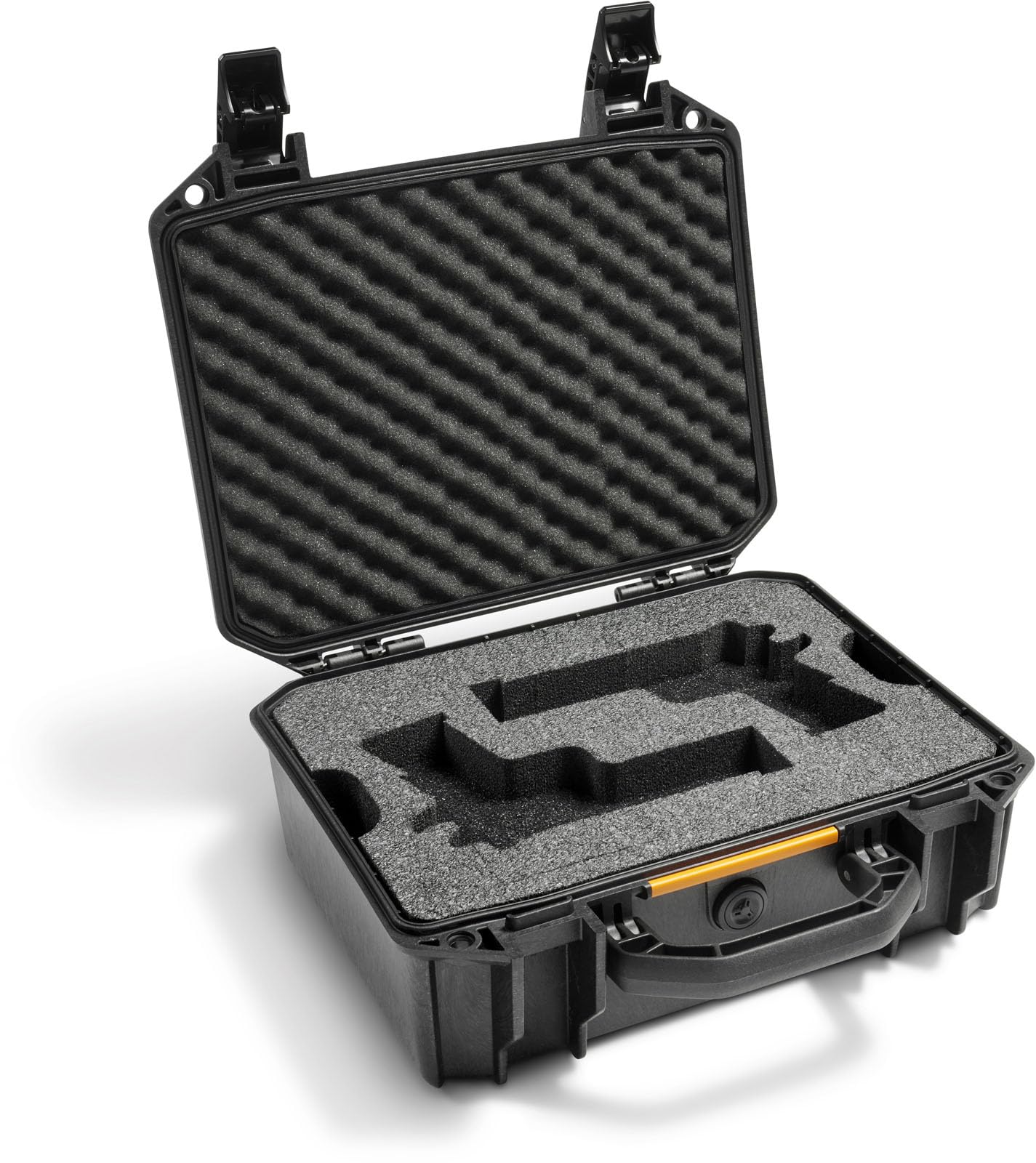 Pelican Vault v200 1911 Custom Pistol Case (Hard Shell) - 2 Pistol and 6 Magazine - Pre-Cut Foam Handgun Case (Black) Image