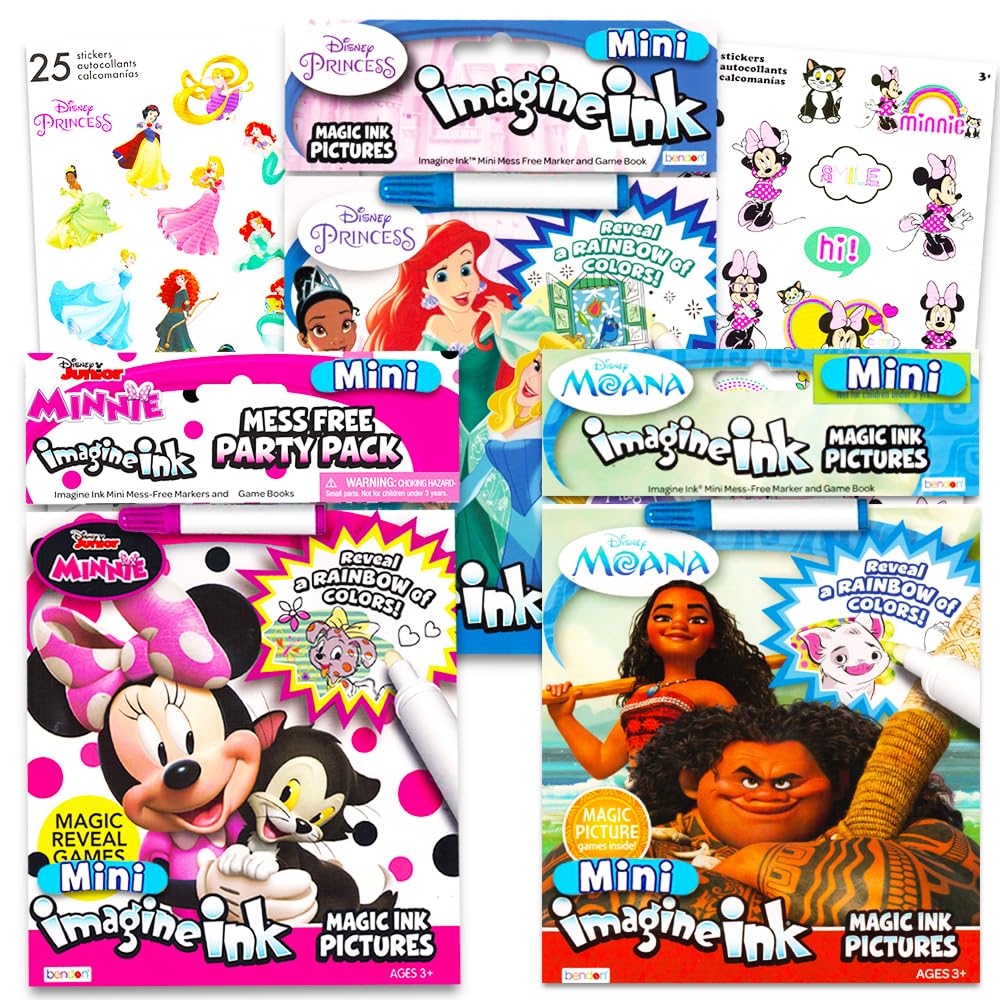 Mua Disney Princess Magic Ink Coloring Book Set - Bundle of 3 Imagine ...