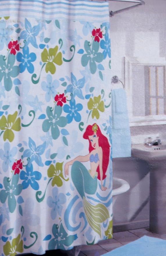 Amazon Com Bigkitchen Disney S Little Mermaid 100 Cotton Shower