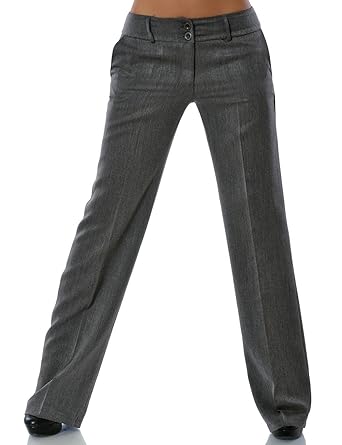 Damen Business Hose Straight Leg DA 13572