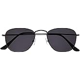 OPULIZE SKY Reading Sunglasses for Women Men,Tinted Lens with UV400 Protection,Scratch Resistant Rectangular frame, Gunmetal +1 (Pack of 1)