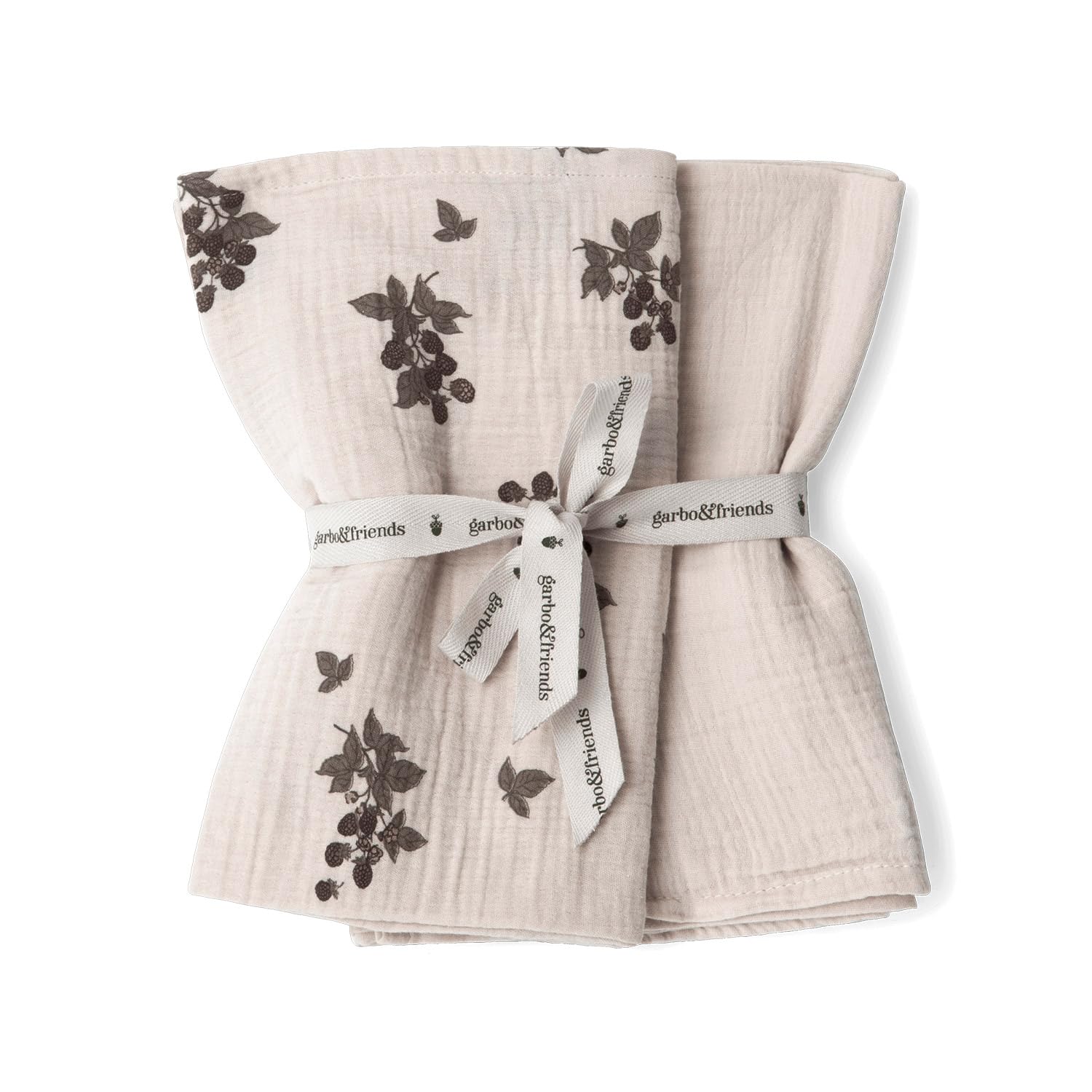 garbo＆friends ガルボアンドフレンズ おくるみ ブランケット モスリン スモール ベビー 赤ちゃん 2点セット MUSLIN BLANKET SMALL 2PCS Blackberry(1800)商品画像