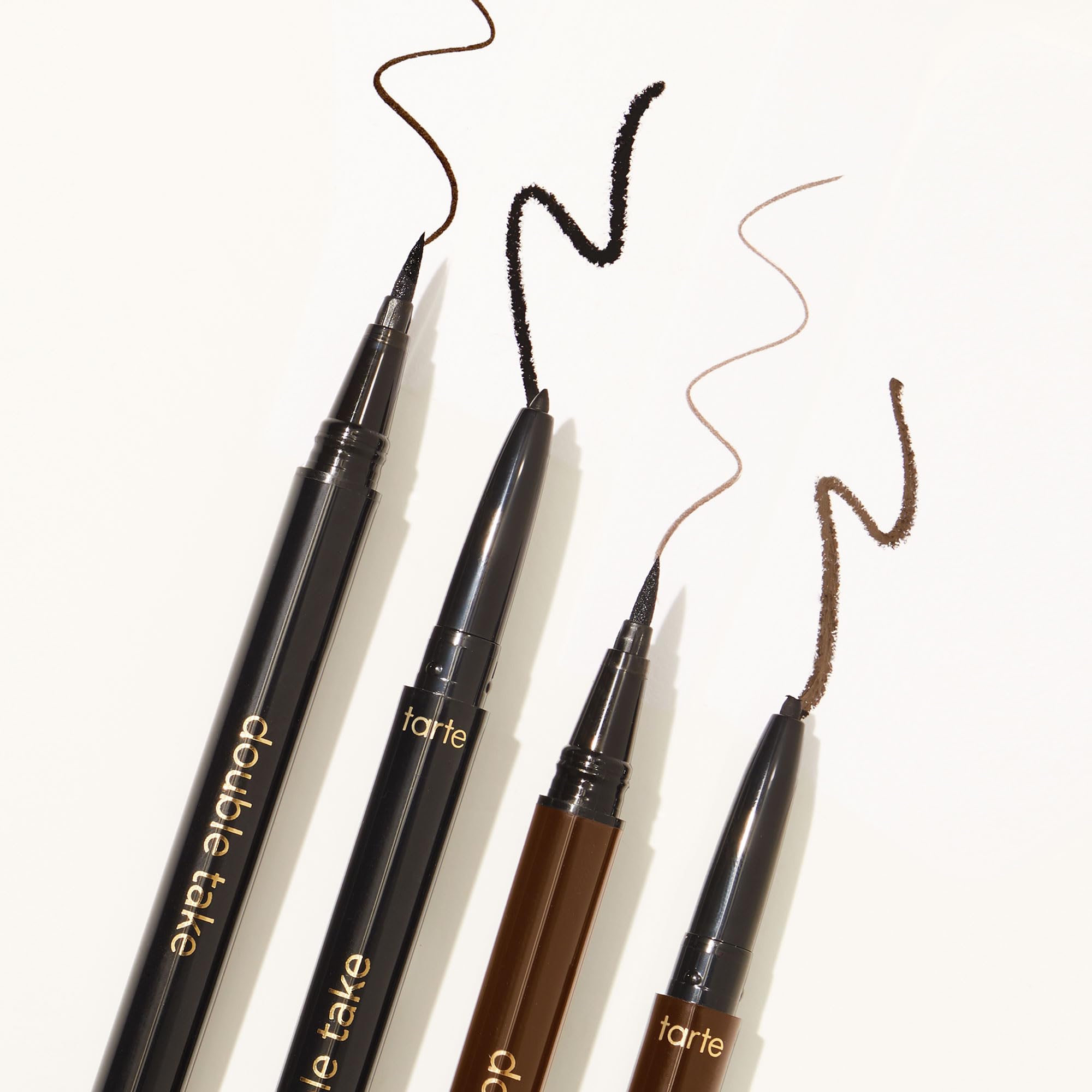 tarte double take eyeliner – 2-in-1 Pencil Eyeliner for Bold All-Day Wear, Waterproof, Easy to Apply, Vegan, Cruelty-Free
