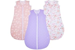 Lilian&Gema Baby Sleep Sack Unisex Baby Sleeping Bag 0.5 TOG Extra Soft Lightweight Wearable Blanket for Infant Toddler