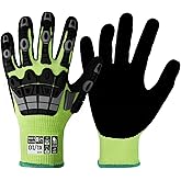Graloky Work Gloves Men Women, A5 Cut Resistant Gloves, Impact Gloves, Heavy Duty Work Glove with Grip, Work Gloves