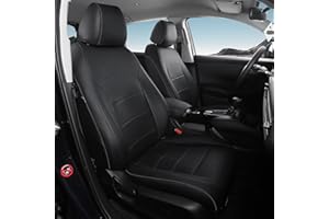 FEINEPRO HRV Seat Covers for Honda HRV Sport,EX,EXL,Touring 2019 2020 2021 2022, 1:1 Custom Leather Car Seat Cover Full Set Waterproof - Black