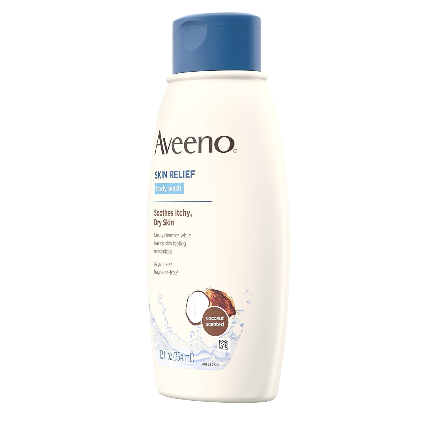 Aveeno Skin Relief Body Wash with Coconut Scent & Soothing Oat, Gentle Soap-Free Body Cleanser for Dry, Itchy & Sensitive Skin, Dye-Free & Allergy-Tested, 12 fl. oz : Beauty