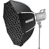 NEEWER Basics Octagonal Softbox Bowens Mount, 25.6" Quick Release Soft Box Lighting Set with Grid, Compatible with Aputure 150c Compatible with Godox SL60w, for FS300C FS150B HB80C CB200C Q6, NS63P