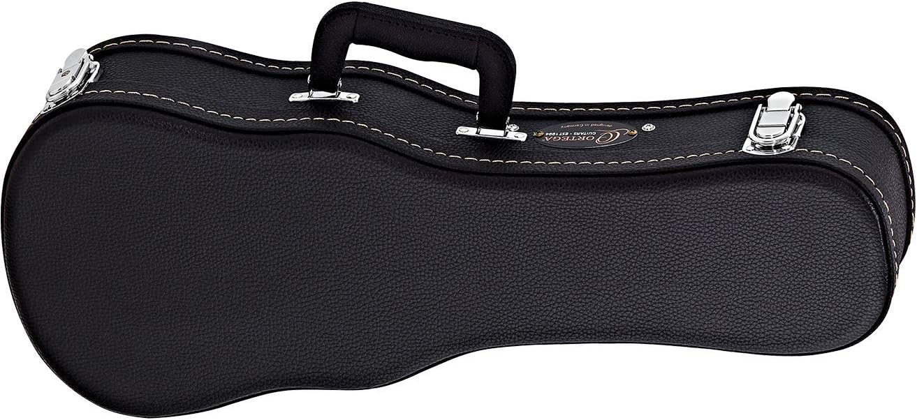 Ortega Guitars Economy Ukulele Hardcase - Case for Soprano Ukulele - Height 55 cm - Vinyl, Black (OUCSTD-SO) - Image 3