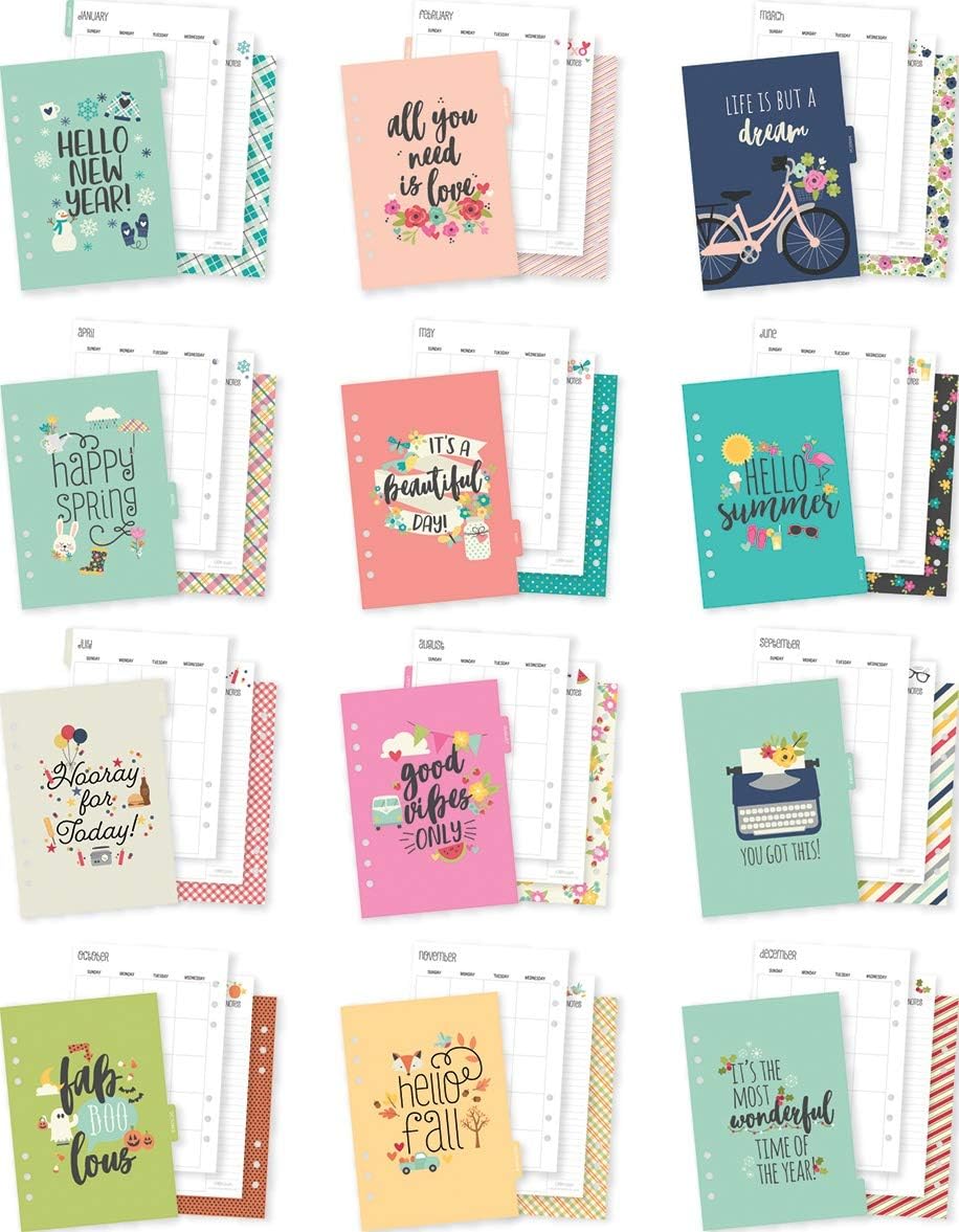 PUKKA PADS USA (CARPE DIEM) Carpe Diem A5 Insert Seasons, Monthly, Undated, One Size - Image 3