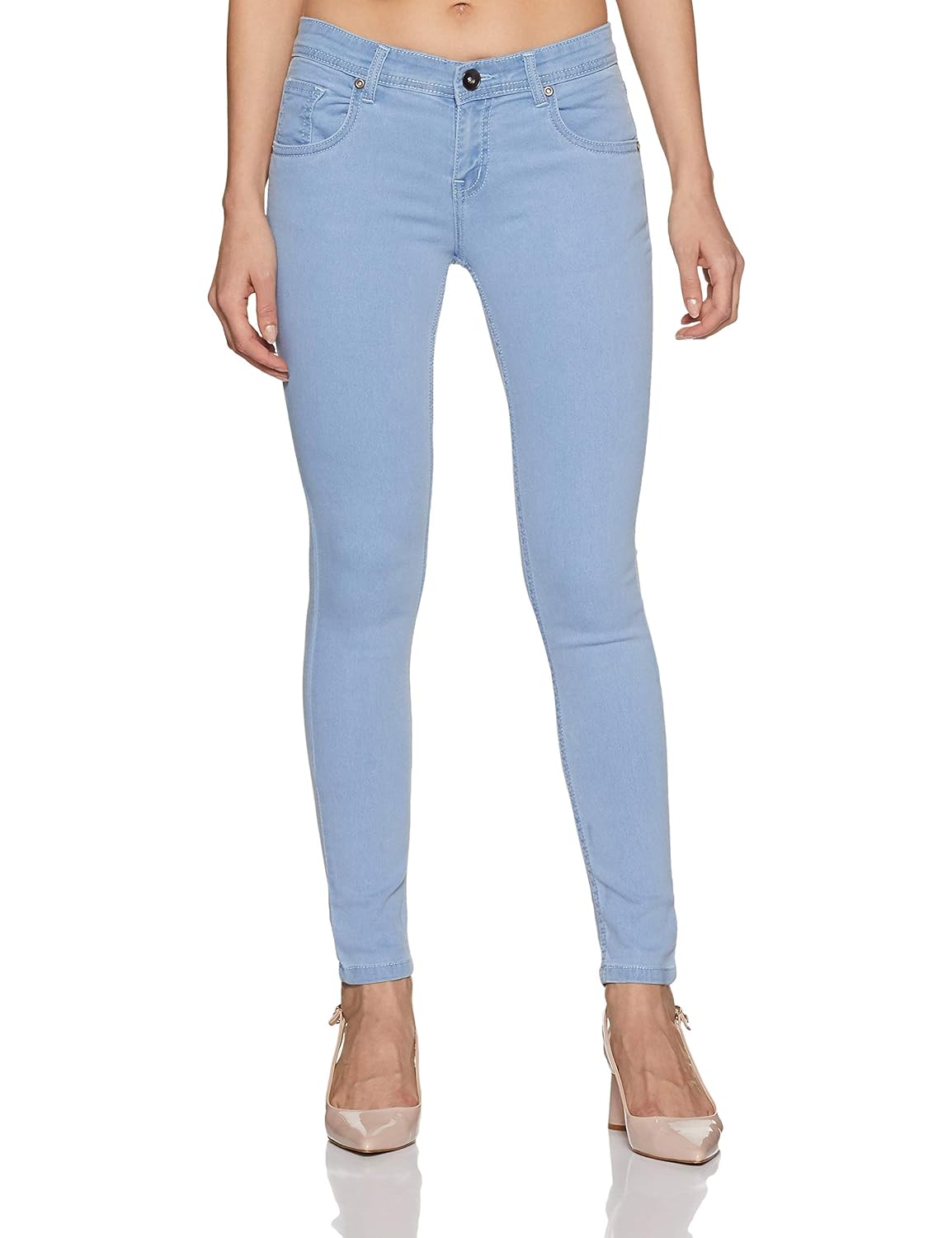 slim fit mid rise jeans