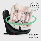 My Babiie MBCS300 Easy 360° Spin i-Size Baby Car Seat Pink Leopard view 3